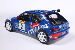 Peugeot 306 Maxi #2 Jaime Azcona / Julius Billmaier Rally de Aviles 1997 S1808309 Solido 1:18 Metallmodell